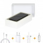Boîte téléphone pour toute taille + Accessoires (Écouteur Lightning Fenêtre pop-up)