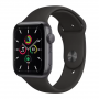 Montre Connectée Apple Watch Series SE 2022 GPS 40mm Argent Aluminium Bracelet Sport blanc - Neuf