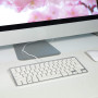 Clavier Filaire Ultra Slim Azerty + Qwerty Compatible avec Mac et Windows