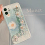 Coque de protection avec des motifs d'Aquarelle fleurs bleues et colliers laser (Mayline)