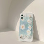 Coque de protection avec des motifs d'Aquarelle fleurs bleues et colliers laser (Mayline)