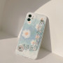 Coque de protection avec des motifs d'Aquarelle fleurs bleues et colliers laser (Mayline)